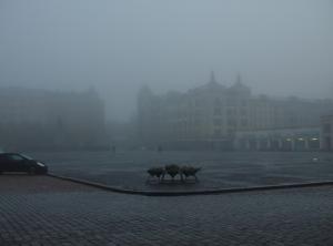 Красная площадь в тумане, Выборг